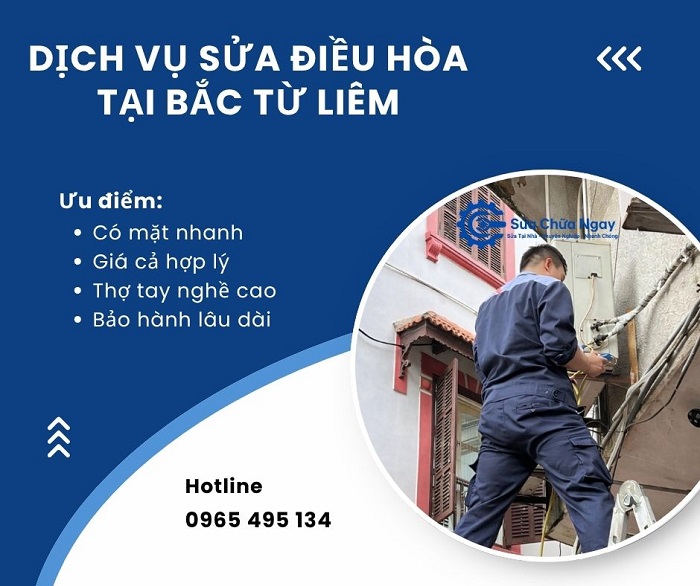Dịch vụ sửa điều hòa tại Bắc Từ Liêm uy tín