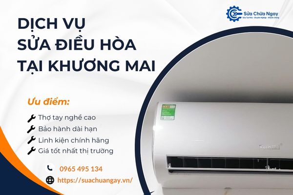 Dịch vụ sửa điều hòa tại Khương Mai của Sửa Chữa Ngay