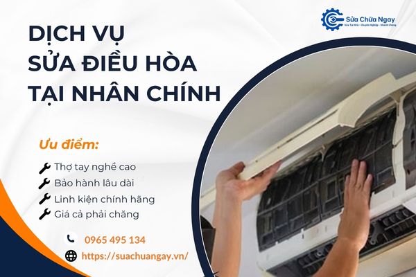 Thợ sửa điều hòa tại Nhân Chính kiểm tra điều hòa tại nhà khách hàng