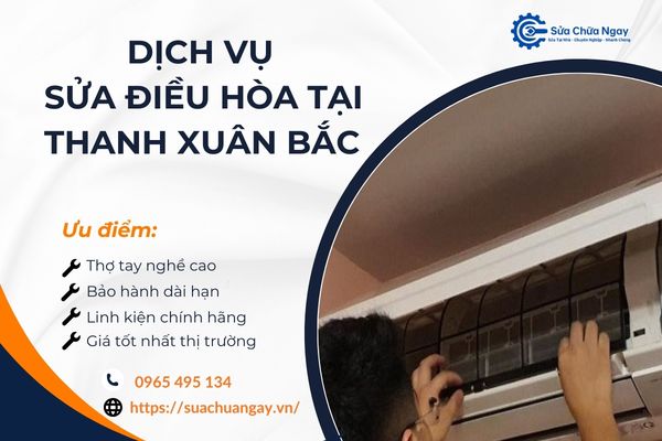 Thợ sửa điều hòa Thanh Xuân Bắc kiểm tra và xử lý tại nhà