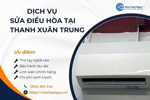 Thợ sửa điều hòa tại Thanh Xuân Trung kiểm tra thiết bị tại nhà khách hàng